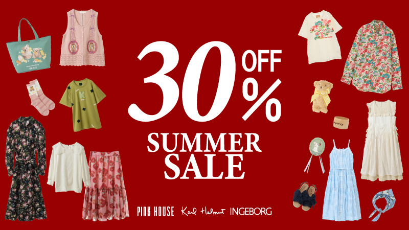 PINK HOUSE OFFICIAL ONLINE STORE OUTLET SALE! 4/21(fri)～5/7
