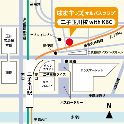 春日通りに面した便利な立地
