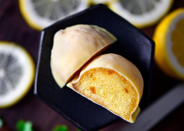 “中煎り”にはレモンの酸味が絶妙にマッチする
「茂木一まる香本家」　レモンケーキ